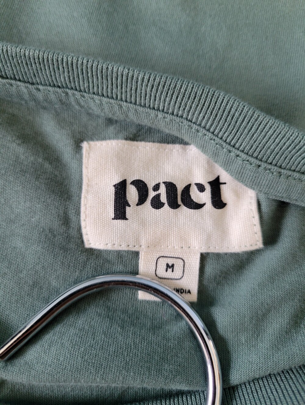 Pact Short Sleeve Graphic Tee Green Wear Plants Not Plastic M - Picture 10 of 11